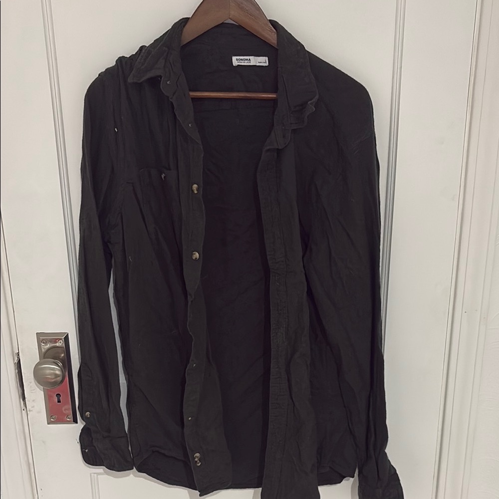 Sonoma Charcoal Button-Up Shirt